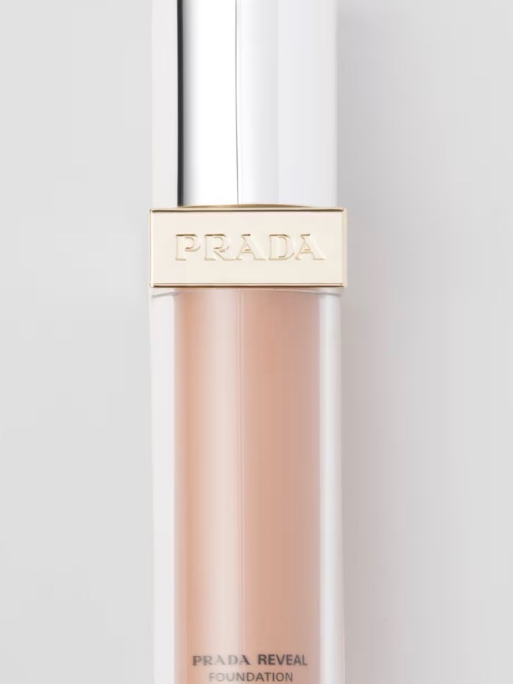 Prada Reveal Skin Optimizing Refillable Soft Matte Foundation in shade MN55.